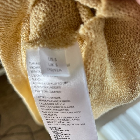 Free People Yellow Montauk Maxi Sweater Dress SM NWOT - Picture 8 of 9